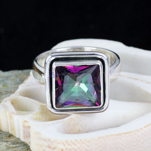 MYSTIC C - BDR958- LOVELY DESIGNER MYSTIC GEMSTONE RINGS MADE IN 925 STERLI MYSTIC C - BDR958- LOVELY DESIGNER MYSTIC GEMSTONE RINGS MADE IN 925 STERLI