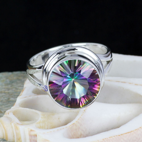 MYSTIC D - BDR958- LOVELY DESIGNER MYSTIC GEMSTONE RINGS MADE IN 925 STERLI