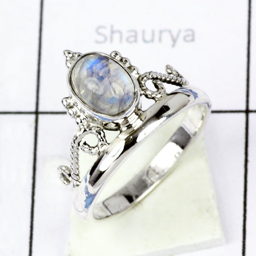 RAINBOW MOONSTONE A - BDR956- EXCLUSIVE NEW COLLECTION OF RAINBOW MOONSTONE RINGS MADE RAINBOW MOONSTONE A - BDR956- EXCLUSIVE NEW COLLECTION OF RAINBOW MOONSTONE RINGS MADE