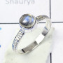 RAINBOW MOONSTONE F - BDR956- EXCLUSIVE NEW COLLECTION OF RAINBOW MOONSTONE RINGS MADE