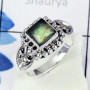 LABRADORITE D - BDR955- NEW DESIGNER NATURAL LABRADORITE GEMSTONE RINGS MADE IN