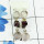 ROSE QUARTZ & GARNET ROUGH A - SSE884- LOVELY DESIGNER NATURAL THREE GEMSTONE EARRINGS MADE IN