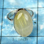 GOLDEN RUTAIL C - PSR822- NATURAL GOLDEN RUTAIL FANCY PLAIN SETTING RINGS MADE IN 