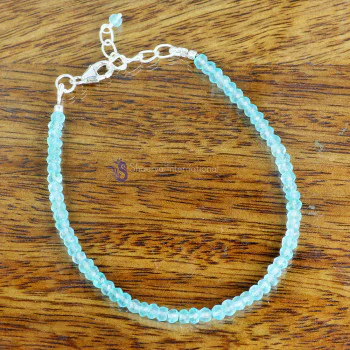 APATITE A - BBS999- NATURAL GEMSTONE BEADS NEW DESIGNED BRACELETS WITH 925 S APATITE A - BBS999- NATURAL GEMSTONE BEADS NEW DESIGNED BRACELETS WITH 925 S