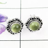 PRYNITE D - BLE994-NATURAL GEMSTONE DESIGNER STUD EARRING WITH 925 STERLING