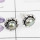 PEARL A - BLE993-ROUND DESIGNER STUD EARRING NATURAL GEMSTONE HANDMADE WIT