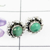 MALACHITE I - BLE992-925 STERLING SILVER BEAUTIFUL STUD EARRING MULTI GEMSTONE