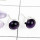 AMETHYST CAB B - BLE989-NATURAL GEMSTONE PLAIN STUD EARRINGS MADE IN 925 STERLING