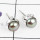PEARL C - BLE989-NATURAL GEMSTONE PLAIN STUD EARRINGS MADE IN 925 STERLING