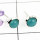 BLUE CHALCEDONY F - BLE988-PLAIN STUD EARRINGS MADE IN 925 STERLING SILVER MULTI GEM