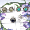 3pcs Prynite,Turquoise,Kyanite Lot A - SSE877-Beautiful Designer Wholesale 3Pcs Stud Earrings Lot of 92