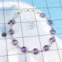 Amethyst Cut F - SBB898-Wonderful Bezal Bracelets With Fabulous Multi Gemstones &