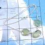 16inch Prynite D - BZN992-Three Stone Bezal Fabulous Necklaces With Multi Cut Gemst