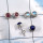 3Pairs Pink Tourmaline,Lapis Lazuli,Rainbow Moonstone O - SSE867-3Pairs Wholesale 5mm Round Stud Earrings Lot of 925 Sterl