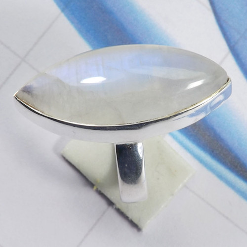 Rainbow Moonstone G - PSR812-925 Sterling Silver Fashionable Design Rainbow Moonstone Rainbow Moonstone G - PSR812-925 Sterling Silver Fashionable Design Rainbow Moonstone