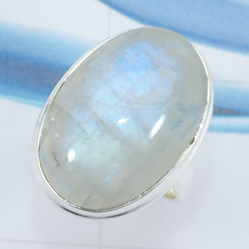 Rainbow Moonstone O - PSR811-925 Sterling Silver Charming Rainbow Moonstone Fashionab Rainbow Moonstone O - PSR811-925 Sterling Silver Charming Rainbow Moonstone Fashionab
