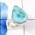 Larimar Stacking Ring A - STK982-Graceful Stacking Rings of Natural Larimar Gemstone & 925