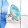 Larimar Stacking Ring B - STK982-Graceful Stacking Rings of Natural Larimar Gemstone & 925