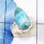 Larimar Stacking Ring C - STK982-Graceful Stacking Rings of Natural Larimar Gemstone & 925