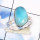 Larimar Stacking Ring E - STK981-Wholesale StAcking Rings of Fabulous Geniune Larimar Gems