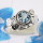 Blue Topaz H - RBS967-New Design 925 Sterling Silver Ring Made in Natural Gemst
