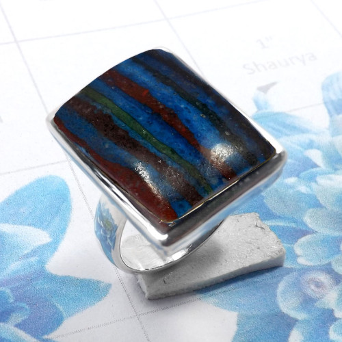 Rainbow Calsilica D - PSR809-925 Sterling Silver Stunning Designs Company Handmade Pla Rainbow Calsilica D - PSR809-925 Sterling Silver Stunning Designs Company Handmade Pla