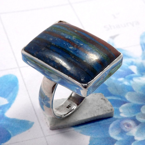 Rainbow Calsilica E - PSR809-925 Sterling Silver Stunning Designs Company Handmade Pla Rainbow Calsilica E - PSR809-925 Sterling Silver Stunning Designs Company Handmade Pla