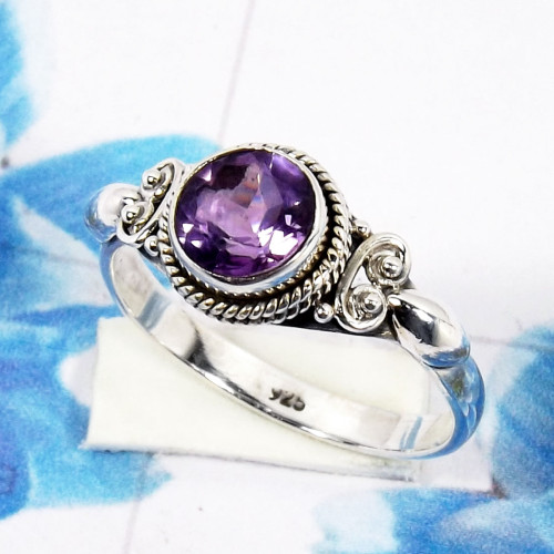Amethyst Cut A - RBS963-925 Sterling Silver Stunning Designer Wholesale Handmade