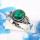 Green Copper Turquoise H - RBS963-925 Sterling Silver Stunning Designer Wholesale Handmade