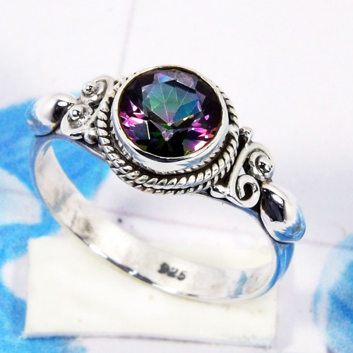 Mystic Quartz O - RBS963-925 Sterling Silver Stunning Designer Wholesale Handmade