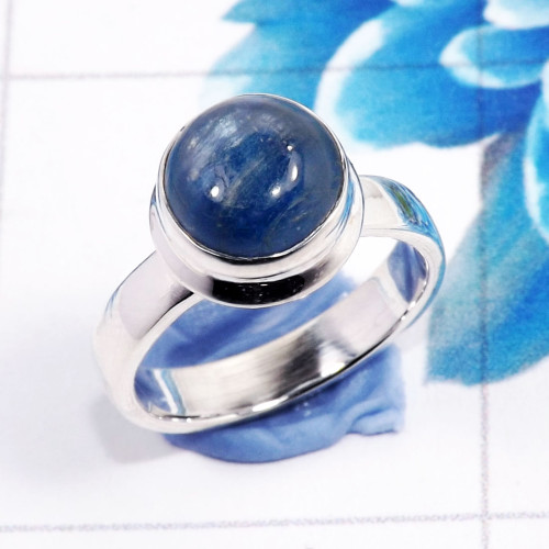 Blue Kynite A - STK974-925 Sterling Silver Gorgeous Designer Blue Kynite Gemston Blue Kynite A - STK974-925 Sterling Silver Gorgeous Designer Blue Kynite Gemston