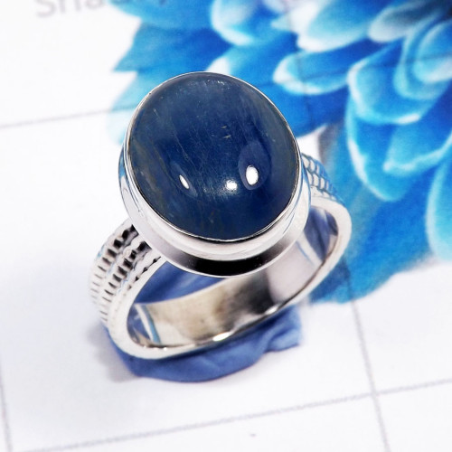 Blue Kynite C - STK974-925 Sterling Silver Gorgeous Designer Blue Kynite Gemston Blue Kynite C - STK974-925 Sterling Silver Gorgeous Designer Blue Kynite Gemston