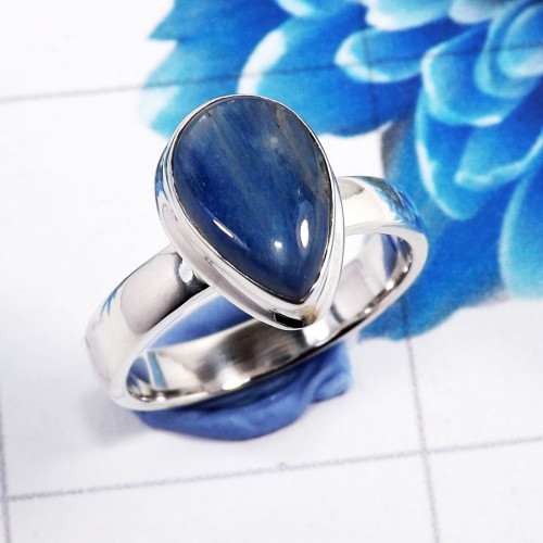 Blue Kynite E - STK974-925 Sterling Silver Gorgeous Designer Blue Kynite Gemston Blue Kynite E - STK974-925 Sterling Silver Gorgeous Designer Blue Kynite Gemston