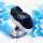 Azurite Druzy E - STK970-925 Sterling Silver Charming Azurite Druzy Gemstone Stack