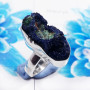 Azurite Druzy E - STK970-925 Sterling Silver Charming Azurite Druzy Gemstone Stack