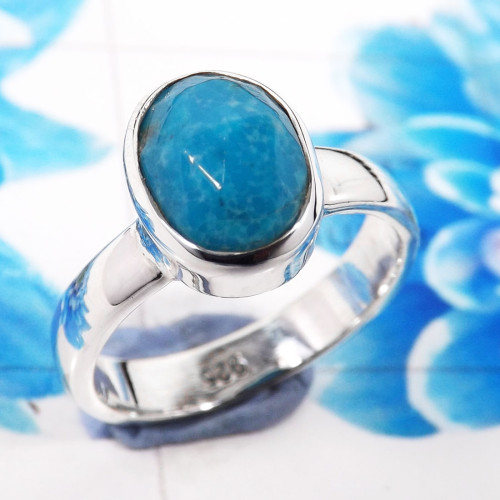 Sleeping Beauty Turquoise H - PSR790- 925 Sterling Silver Gemstone Sleeping Beauty Turquoise T