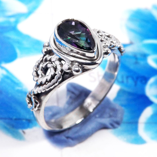 Mystic Quartz A - RBS956- Amazing Company Handmade 925 Sterling Silver Rings