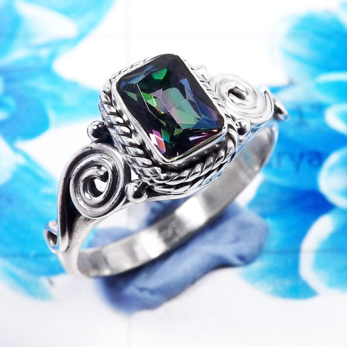 Mystic Quartz B - RBS956- Amazing Company Handmade 925 Sterling Silver Rings