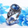 Blue Kynite D - RBS956- Amazing Company Handmade 925 Sterling Silver Rings