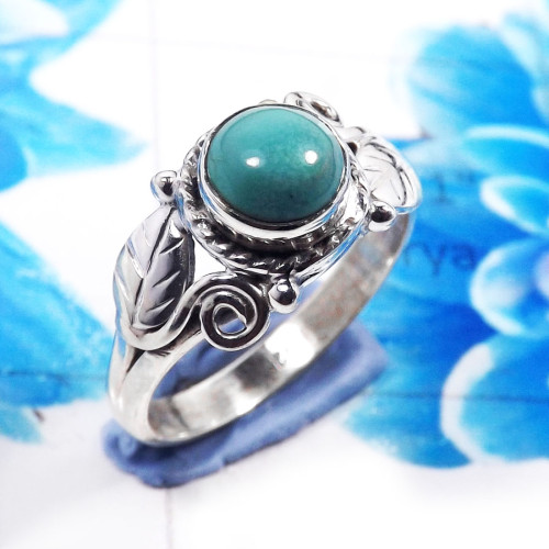 Larimar Cab I - RBS956- Amazing Company Handmade 925 Sterling Silver Rings