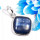 Blue Kynite A - BPS963-Stylish Blue Kynite 925 Sterling Silver Bezel Pendants
