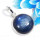 Blue Kynite C - BPS963-Stylish Blue Kynite 925 Sterling Silver Bezel Pendants