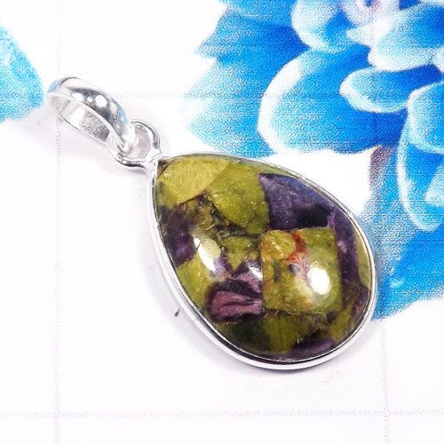 Mohave Stichtite D - BPS958-Fabulous Mohave Stichtite 925 Sterling Silver Company Mad