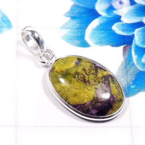 Mohave Stichtite O - BPS958-Fabulous Mohave Stichtite 925 Sterling Silver Company Mad
