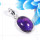 Amethyst Cab F - BPS957-925 Sterling Silver Charming Factory Handmade Bezel Penda
