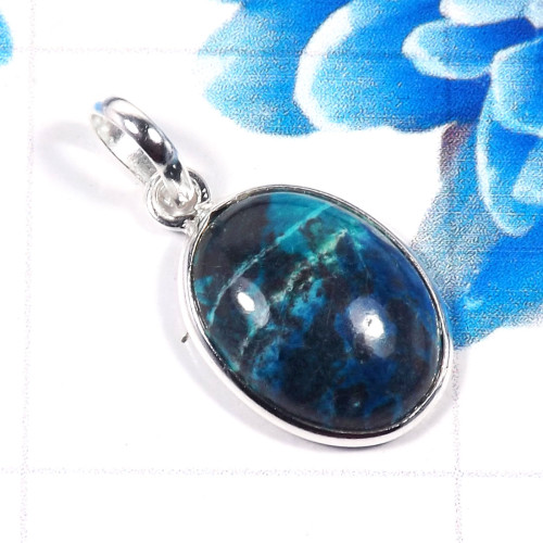 Shattukatite G - BPS957-925 Sterling Silver Charming Factory Handmade Bezel Penda Shattukatite G - BPS957-925 Sterling Silver Charming Factory Handmade Bezel Penda