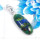 Lapis Azurite I - BPS965-Charming Lapis Azurite 925 Sterling Silver Bezel Pendents