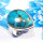Blue Copper Turquoise E - PSR781-925 Sterling Silver Stunning Company Made Plain Rings