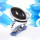 Obsidian Rainbow A - STK966-Glamorous Obsidian Rainbow 925 Sterling Silver Handmade R
