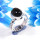 Obsidian Rainbow G - STK966-Glamorous Obsidian Rainbow 925 Sterling Silver Handmade R